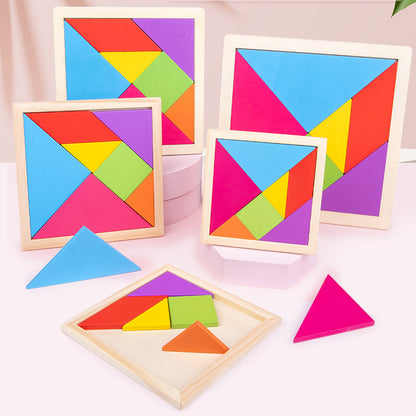 Children's magnetic jigsaw puzzle puzzle toy wooden building blocks jigsaw puzzle assembled for primary school students - image 5