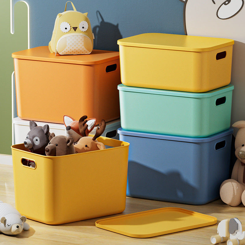 Sundry Toy Storage Box Dormitory Home Wardrobe Living Room Large Capacity Snack Storage Box with Lid Desktop Storage Box - image 1
