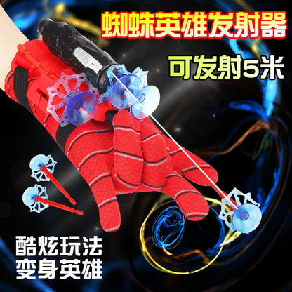 Spider Launcher Kidsren's Spider Hero Man Can Pistol and Stick to the Wall Soft Bullet Gun Spinning Jet Toy for Boys - image 3