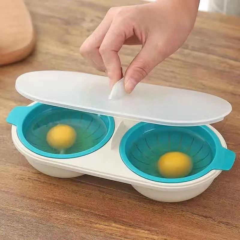 Poached Egg Mold Breakfast Egg Microwave Steaming Baby Food Making Bowl Mother and Baby Special Tool - image 1