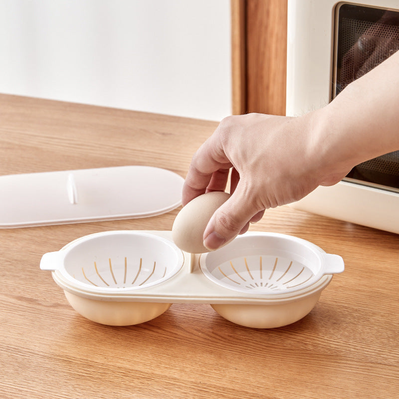 Poached Egg Mold Breakfast Egg Microwave Steaming Baby Food Making Bowl Mother and Baby Special Tool - image 4
