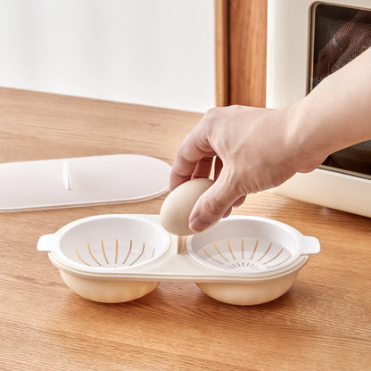 Poached Egg Mold Breakfast Egg Microwave Steaming Baby Food Making Bowl Mother and Baby Special Tool - image 4