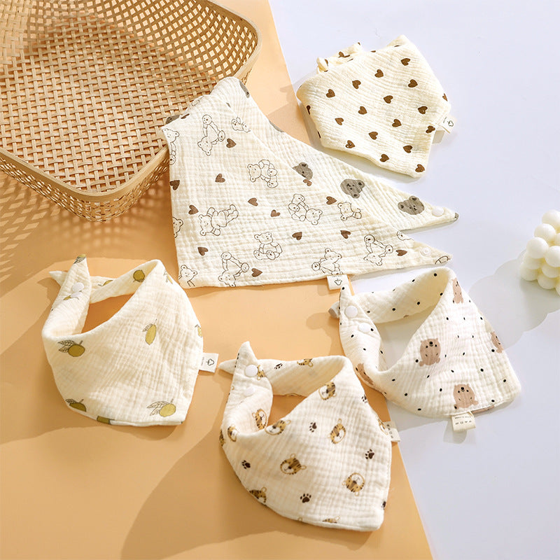 Baby Bibs, Class a Saliva Towels, Pure Cotton Gauze, Waterproof, Thin Style, Children's Baby Products, Bibs to Prevent Spitting Up, Wholesale - image 1