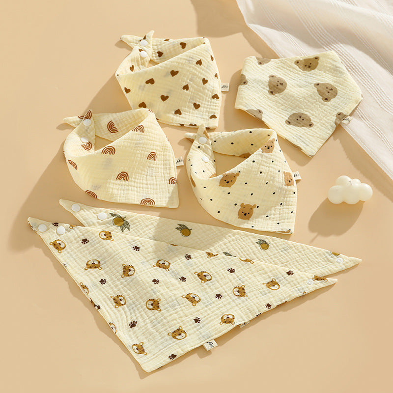 Baby Bibs, Class a Saliva Towels, Pure Cotton Gauze, Waterproof, Thin Style, Children's Baby Products, Bibs to Prevent Spitting Up, Wholesale - image 3