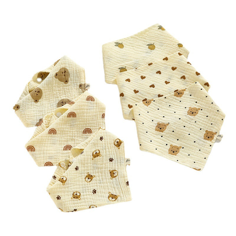 Baby Bibs, Class a Saliva Towels, Pure Cotton Gauze, Waterproof, Thin Style, Children's Baby Products, Bibs to Prevent Spitting Up, Wholesale - image 5