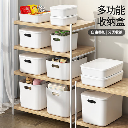Sundries Storage Box Desktop Cosmetics Retail Toy Tiling Basket Household Plastic Storage Box Kitchen Tiling Box - image 2