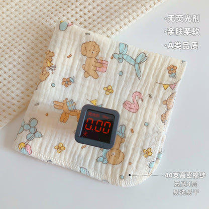 Baby's Spit Towel Cotton Gauze Towel Baby's Burp Towel Children's Handkerchief Newborn Super Soft Face Wash Small Square Towel - image 3