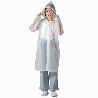 New Eva Primary and Secondary School Kidsren's Raincoat Explosion-Proof Rain Thickeneded Hiking and Travel Disposable Kidsren's Outdoor Poncho - image 5