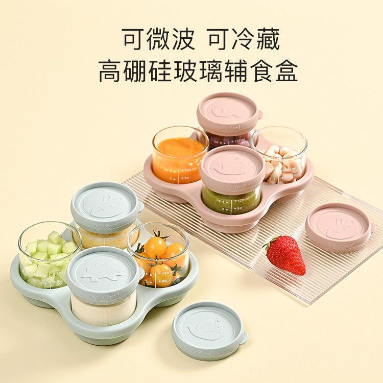 Cross-border Baby Food Supplementary Box Storage Box Fresh-keeping Box Freezer Box Baby's Special Outgoing Food Supplementary Bowl Cooking Tool - image 1