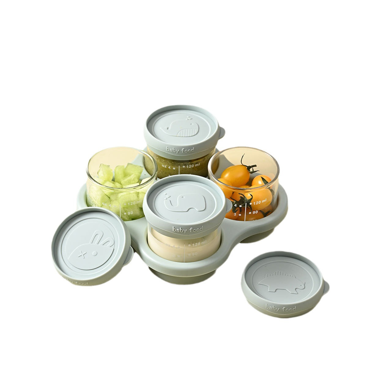 Cross-border Baby Food Supplementary Box Storage Box Fresh-keeping Box Freezer Box Baby's Special Outgoing Food Supplementary Bowl Cooking Tool - image 5
