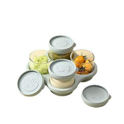 Cross-border Baby Food Supplementary Box Storage Box Fresh-keeping Box Freezer Box Baby's Special Outgoing Food Supplementary Bowl Cooking Tool - image 5