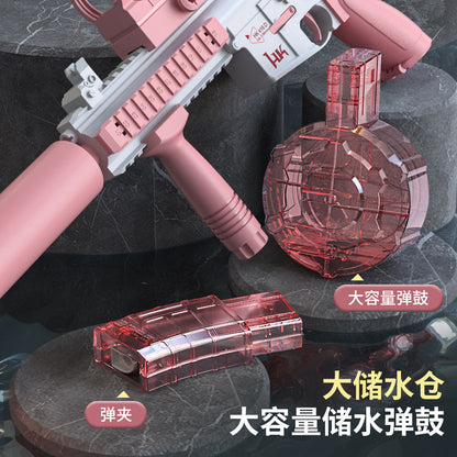 Drill Dragon Mengmeng Child M416 Light Spitfire Edition Electric Water Gun Full-automatic Succession Outdoor Toy Water Absorbent Toy - image 2