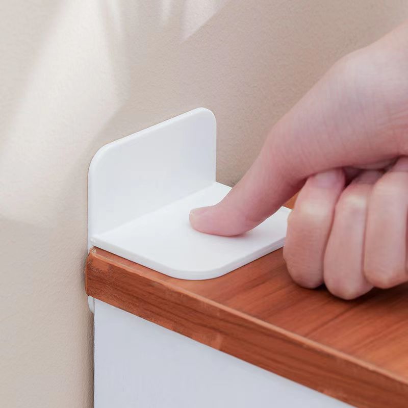 Self-adhesive Furniture Fixer Punch-free Child Safety Lock Cabinet Anti-dumping Shoe Cabinet Wardrobe Bookshelf Fixing Clip - image 3