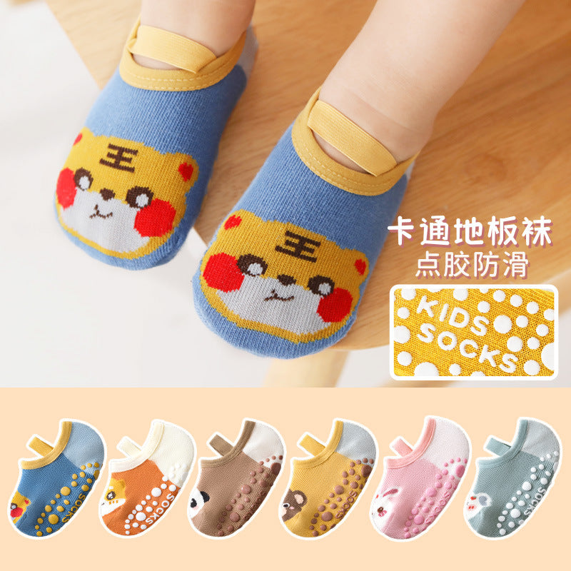 Baby floor socks shoes spring and autumn baby toddler socks breathable soft bottom early education socks indoor non-slip cool - image 1