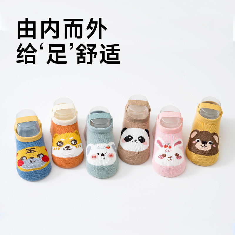 Baby floor socks shoes spring and autumn baby toddler socks breathable soft bottom early education socks indoor non-slip cool - image 3