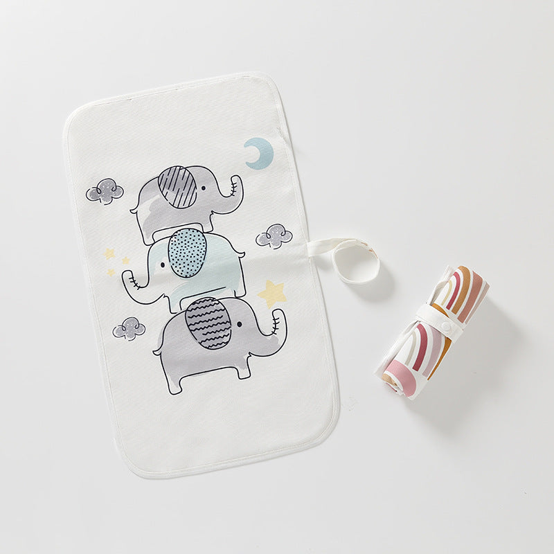 Baby diaper pad newborn baby diaper changing pad washable waterproof small portable for kindergarten - image 2