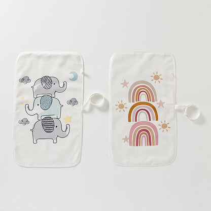 Baby diaper pad newborn baby diaper changing pad washable waterproof small portable for kindergarten - image 3