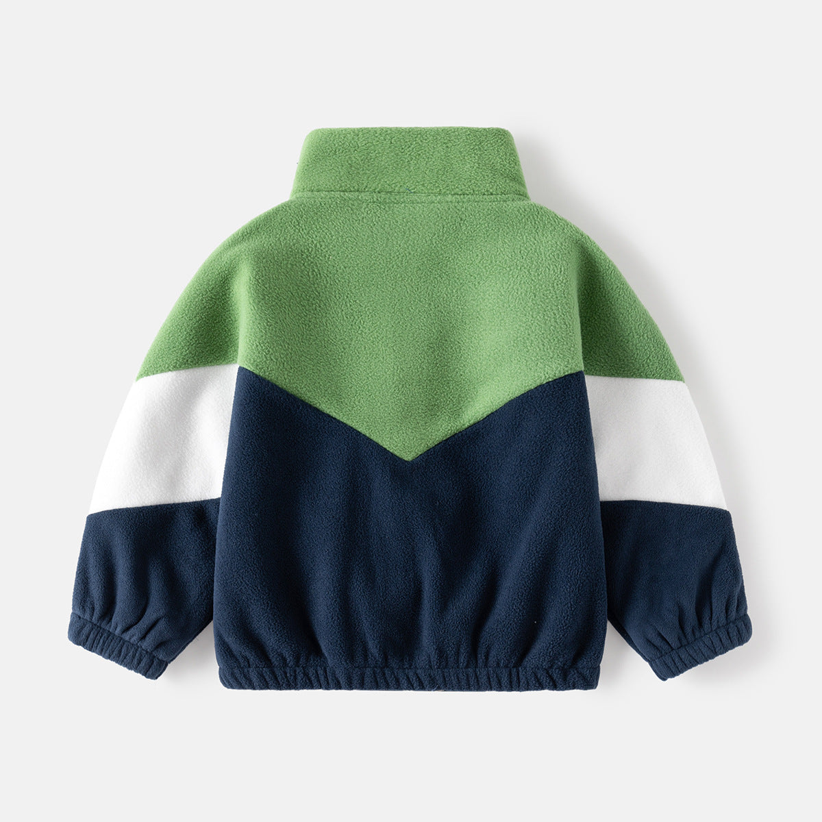 Foreign Trade Children's Clothing 2026 Autumn New Style Children's Fleece Jacket Boys' Color-Blocked Casual Tops Wholesale - image 3