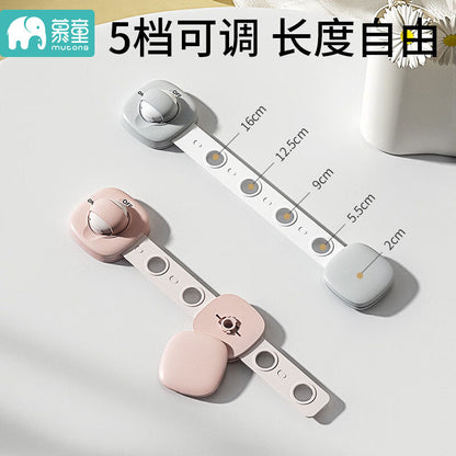 Child Safety Lock Protective Drawer Buckle Baby Anti-Pinch Cabinet Door Lock Refrigerator Baby Anti-Opening Multi-Function Child Lock - image 2