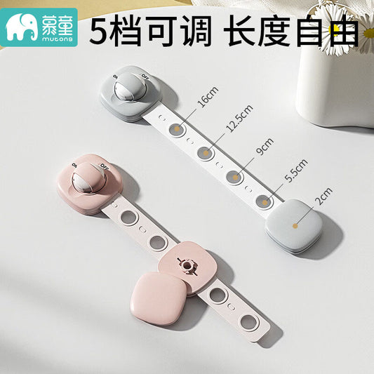 Child Safety Lock Protective Drawer Buckle Baby Anti-Pinch Cabinet Door Lock Refrigerator Baby Anti-Opening Multi-Function Child Lock - image 2