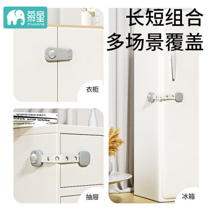 Child Safety Lock Protective Drawer Buckle Baby Anti-Pinch Cabinet Door Lock Refrigerator Baby Anti-Opening Multi-Function Child Lock - image 4