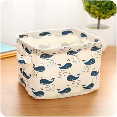 Cotton and Linen Desktop Sundries Storage Box Toy Cosmetics Household Drawer Type Medicine Box Underwear Socks Organizer Storage Basket - image 3