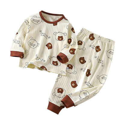 Children's Pure Cotton Underwear Set, New Autumn Style, Boys' Autumn Clothes and Pants, Baby Pajamas, Girls' Loungewear, Children's Clothing - image 5
