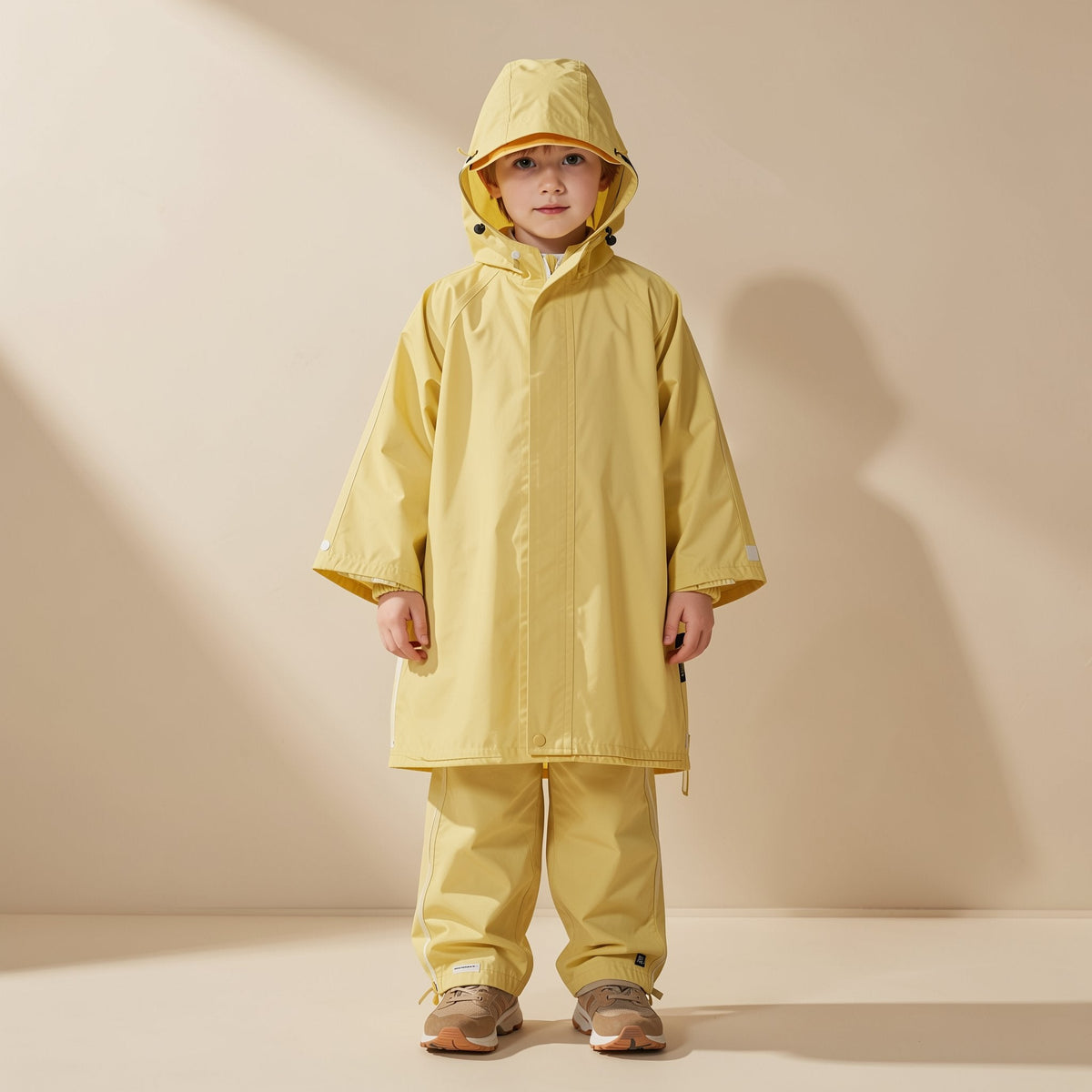 Cartoon-style children's EVA hiking rain poncho - view 3