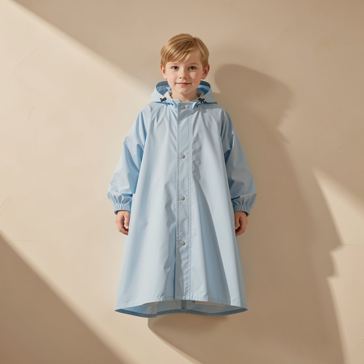 Cartoon-style children's EVA hiking rain poncho - view 5