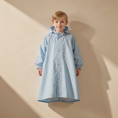 Cartoon-style children's EVA hiking rain poncho - view 5