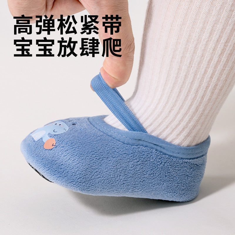 Baby toddler socks 0-3 years old children non-slip floor shoes baby spring and autumn winter shoes socks toddler socks wholesale - image 2