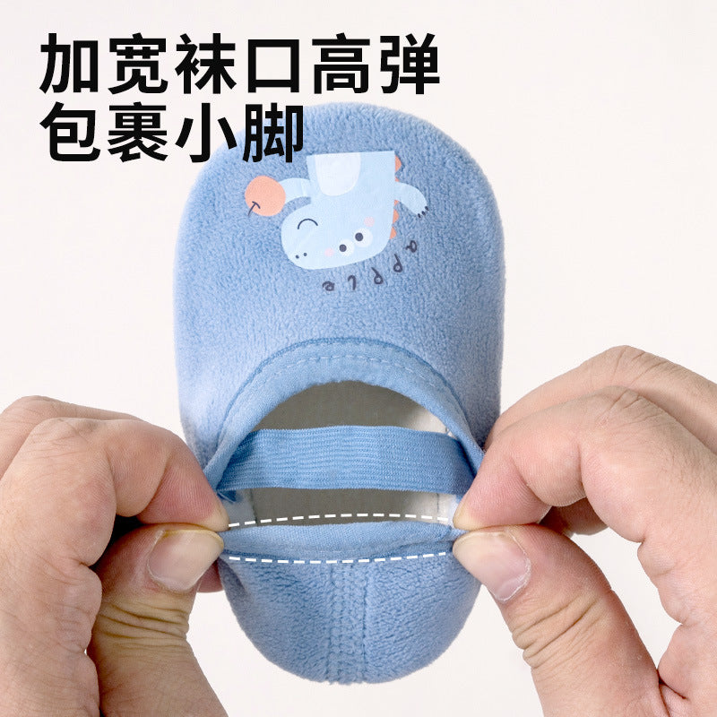 Baby toddler socks 0-3 years old children non-slip floor shoes baby spring and autumn winter shoes socks toddler socks wholesale - image 3