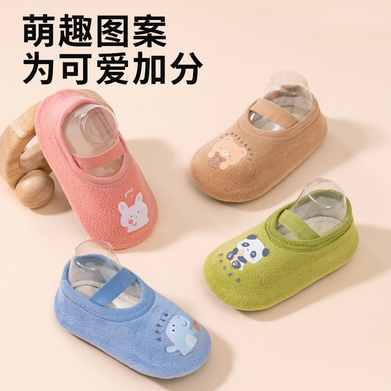 Baby toddler socks 0-3 years old children non-slip floor shoes baby spring and autumn winter shoes socks toddler socks wholesale - image 4
