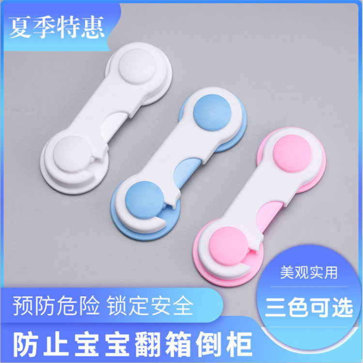 Children's safety lock drawer lock children's anti-pinch hand cabinet door lock toilet refrigerator lock baby safety protection supplies - image 1