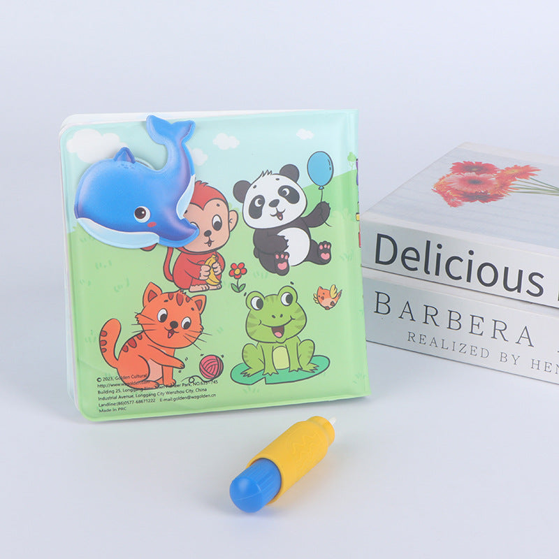 SEZOZ water change bath book magic color change eva cloth book puzzle early education water painting book 0-3 years old baby toys - image 3
