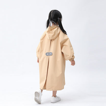 Cross-border high-quality parent-child children raincoat manufacturers primary and secondary school students kindergarten long baby conjoined poncho environmental protection - image 3