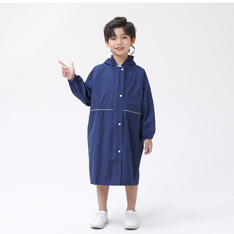 Cross-border high-quality parent-child children raincoat manufacturers primary and secondary school students kindergarten long baby conjoined poncho environmental protection - image 4