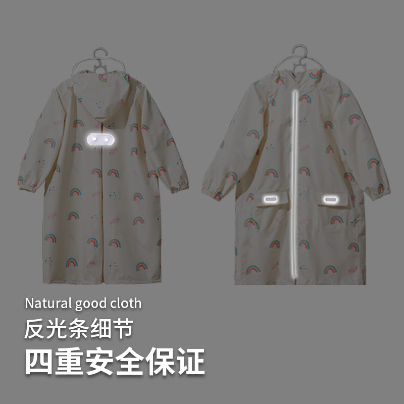 Children's raincoat girl's 2-year-old girl 4 kindergarten baby boy poncho lightweight 8 Primary School student rain-proof clothing schoolbag seat - image 4