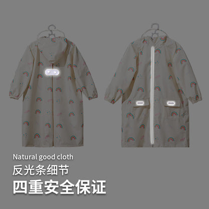 Children's raincoat girl's 2-year-old girl 4 kindergarten baby boy poncho lightweight 8 Primary School student rain-proof clothing schoolbag seat - image 4