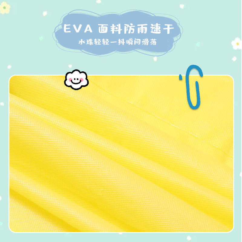 Children's raincoat non-disposable eva thickened medium and large children student lightweight raincoat outdoor travel poncho factory - image 4