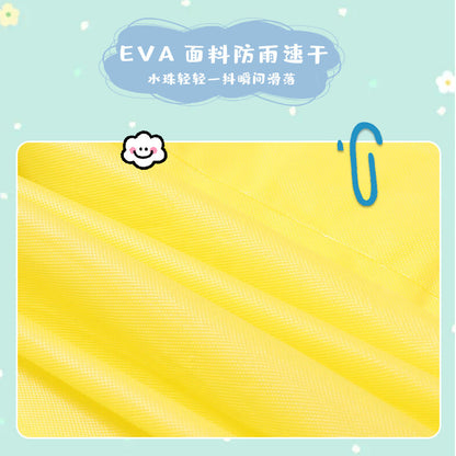 Children's raincoat non-disposable eva thickened medium and large children student lightweight raincoat outdoor travel poncho factory - image 4