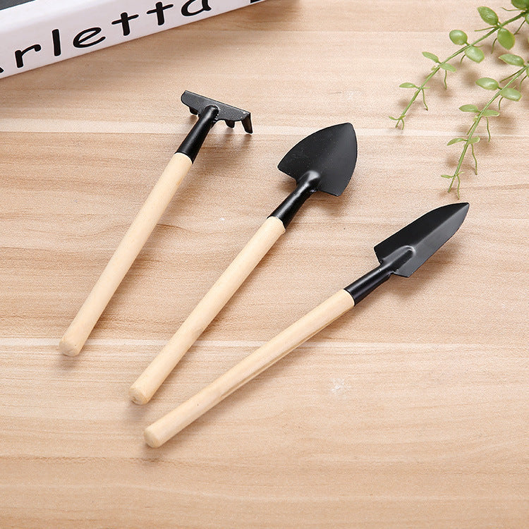 Garden gadget three-piece mini gardening supplies suit outdoor children's manual toy shovel in stock wholesale - image 2
