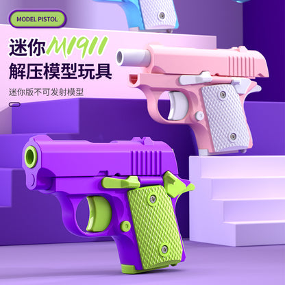 Gravity Cub 1911 Pistol Blow Back Carrot Pistol Mini Carrot Knife D Print Decompression Toy - image 1