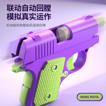 Gravity Cub 1911 Pistol Blow Back Carrot Pistol Mini Carrot Knife D Print Decompression Toy - image 4