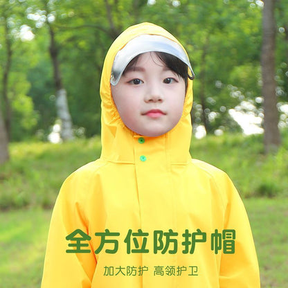 【Xinyiqi】Children's Raincoat with Suspenders and Rain Pants, Waterproof Full-Body Set for Boys and Girls in Kindergarten, Separate Pieces, Heavy Rain Protection - image 2