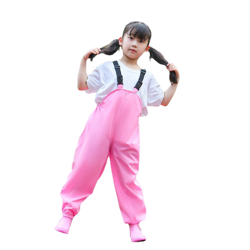 【Xinyiqi】Children's Raincoat with Suspenders and Rain Pants, Waterproof Full-Body Set for Boys and Girls in Kindergarten, Separate Pieces, Heavy Rain Protection - image 5