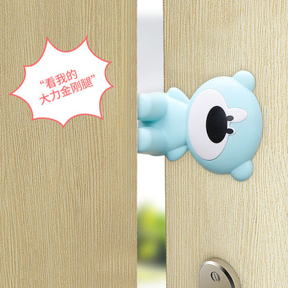 Safety children's door stop anti-pinch hand door card baby door protection artifact anti-collision windproof silicone door stop punch-free - image 2