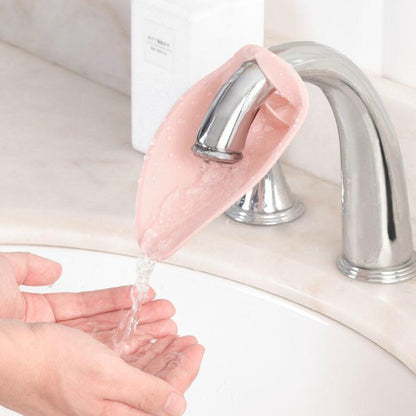 Faucet extender children's hand washing artifact baby silicone extension nozzle splash-proof extender switch sink guide nozzle - image 3