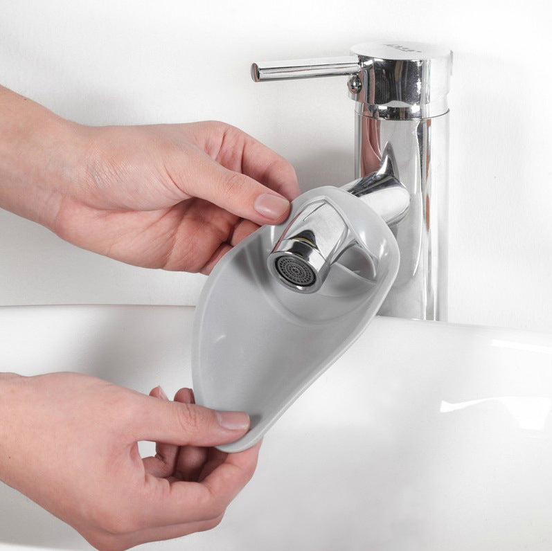 Faucet extender children's hand washing artifact baby silicone extension nozzle splash-proof extender switch sink guide nozzle - image 4