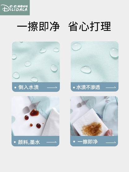 Baby Smock Eating Waterproof Bib Spring and Summer Long-Sleeved Anti-Dirty Kidsren's Kindergarten Rice Pocket 2025 New Style for Boys and Girls - image 3
